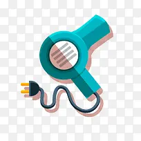 卡通扁平化吹风机设计-空若网 卡通扁平化吹风机设计-空若网