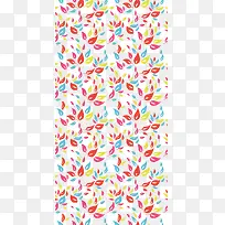 矢量卡通树叶底纹背景素材-空若网 矢量卡通树叶底纹背景素材-空若网