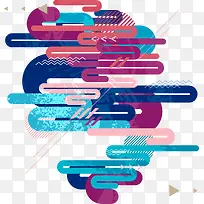 复古彩色线条背景-空若网 复古彩色线条背景-空若网