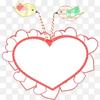 爱心小鸟吊牌矢量图-空若网 爱心小鸟吊牌矢量图-空若网