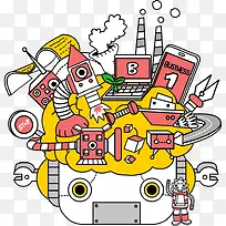 卡通背景-空若网 卡通背景-空若网