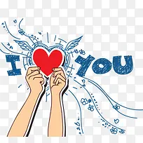 拿着爱心的手指-空若网 拿着爱心的手指-空若网