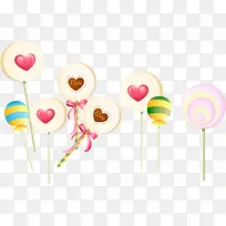手绘粉色爱心棒棒糖-空若网 手绘粉色爱心棒棒糖-空若网