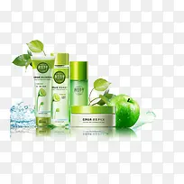 化妆品水果水纹装饰素材-空若网 化妆品水果水纹装饰素材-空若网