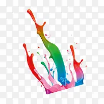 彩色喷溅牛奶油漆-空若网 彩色喷溅牛奶油漆-空若网