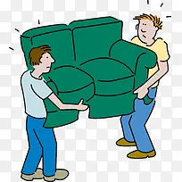 搬家插画-空若网 搬家插画-空若网