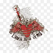 心碎创意插画-空若网 心碎创意插画-空若网