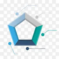 矢量五边形边框素材-空若网 矢量五边形边框素材-空若网