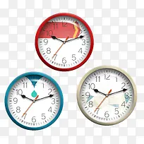 矢量彩色钟表素材圆形2017-空若网 矢量彩色钟表素材圆形2017-空若网