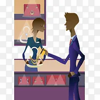 商场购物插画-空若网 商场购物插画-空若网