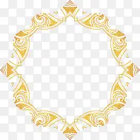 金色花纹边框-空若网 金色花纹边框-空若网