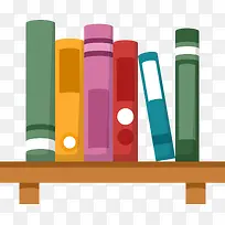 多彩卡通书架书堆-空若网 多彩卡通书架书堆-空若网