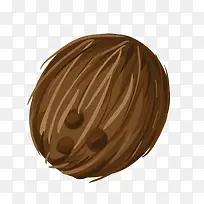 灰色卡通水果椰子-空若网 灰色卡通水果椰子-空若网