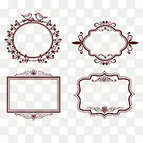 矢量花纹边框-空若网 矢量花纹边框-空若网