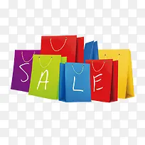 卡通彩色礼袋-空若网 卡通彩色礼袋-空若网