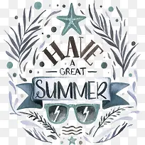 墨镜树枝夏日海报-空若网 墨镜树枝夏日海报-空若网