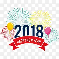 2018新年快乐红色条幅-空若网 2018新年快乐红色条幅-空若网