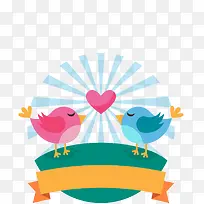 射线背景爱情鸟-空若网 射线背景爱情鸟-空若网