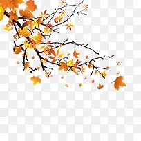 现代简约黄色树枝-空若网 现代简约黄色树枝-空若网