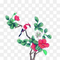 现代简约墨绿色树枝-空若网 现代简约墨绿色树枝-空若网