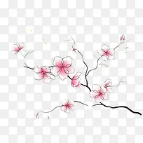 现代简约粉色树枝-空若网 现代简约粉色树枝-空若网