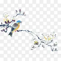 现代简约墨绿色树枝-空若网 现代简约墨绿色树枝-空若网