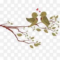 现代简约绿色树枝-空若网 现代简约绿色树枝-空若网