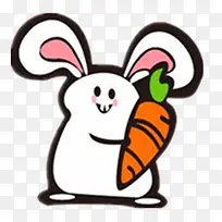 爱吃胡萝卜的小白兔-空若网 爱吃胡萝卜的小白兔-空若网