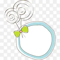 蓝色棒棒糖边框-空若网 蓝色棒棒糖边框-空若网