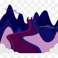 中国风节日山水风景边框-空若网 中国风节日山水风景边框-空若网