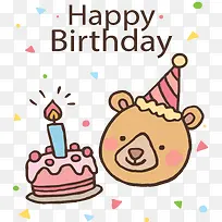 卡通小熊生日快乐-空若网 卡通小熊生日快乐-空若网