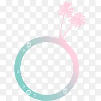 潮流椰树边框-空若网 潮流椰树边框-空若网