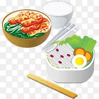 拌饭食物海报矢量素材-空若网 拌饭食物海报矢量素材-空若网