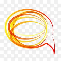 橙色渐变对话气泡矢量-空若网 橙色渐变对话气泡矢量-空若网