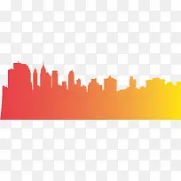 橙色渐变都市-空若网 橙色渐变都市-空若网