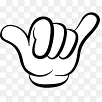 白色手套矢量手势-空若网 白色手套矢量手势-空若网