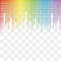 矢量彩色方块装饰图案-空若网 矢量彩色方块装饰图案-空若网