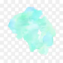 青色水彩涂鸦-空若网 青色水彩涂鸦-空若网