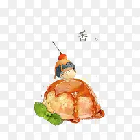 卡通手绘清新人物背景-空若网 卡通手绘清新人物背景-空若网