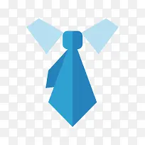 蓝色几何扁平化商务服饰元素-空若网 蓝色几何扁平化商务服饰元素-空若网