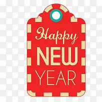 新年快乐喜庆标签矢量图-空若网 新年快乐喜庆标签矢量图-空若网