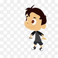 彩色扁平化小孩元素-空若网 彩色扁平化小孩元素-空若网