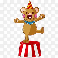 棕色小狗杂技表演元素-空若网 棕色小狗杂技表演元素-空若网