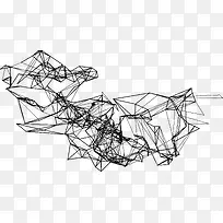 手绘线条几何图形矢量图-空若网 手绘线条几何图形矢量图-空若网