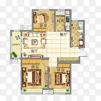 欧式室内户型图设计-空若网 欧式室内户型图设计-空若网