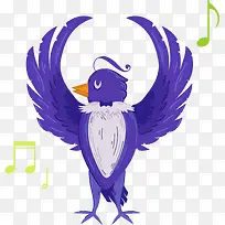 矢量唱歌小鸟-空若网 矢量唱歌小鸟-空若网