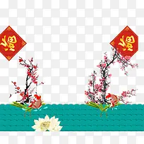 年画背景素材-空若网 年画背景素材-空若网