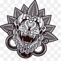 恶鬼装饰标志-空若网 恶鬼装饰标志-空若网