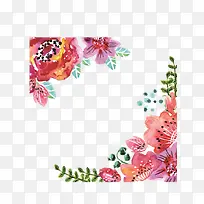 好看的彩色花朵边框-空若网 好看的彩色花朵边框-空若网