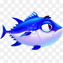 蓝色白色大眼鱼-空若网 蓝色白色大眼鱼-空若网